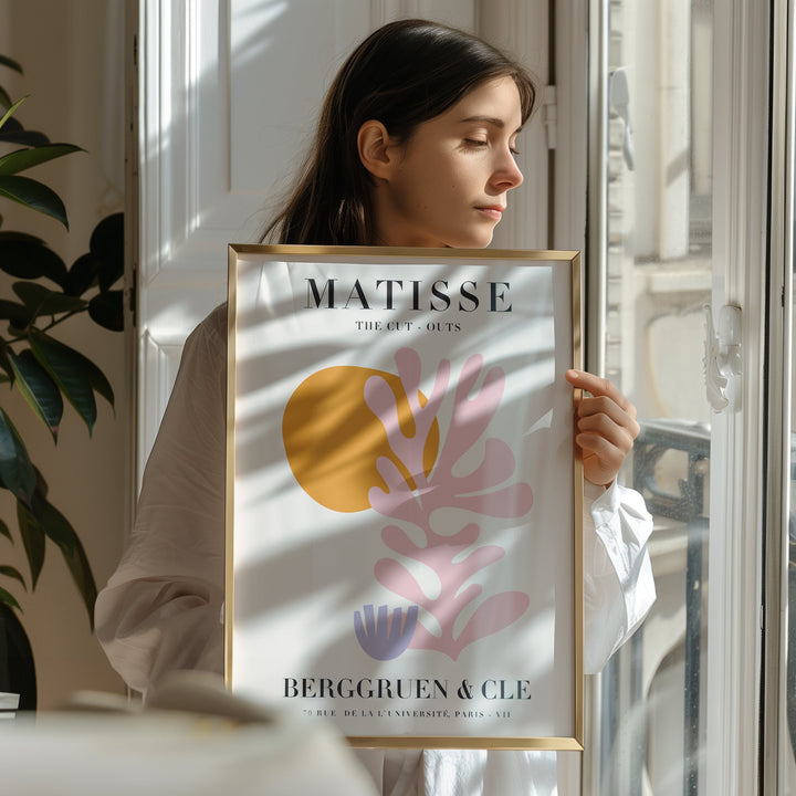 Coral Sol by Henri Matisse,livingroom,timber border