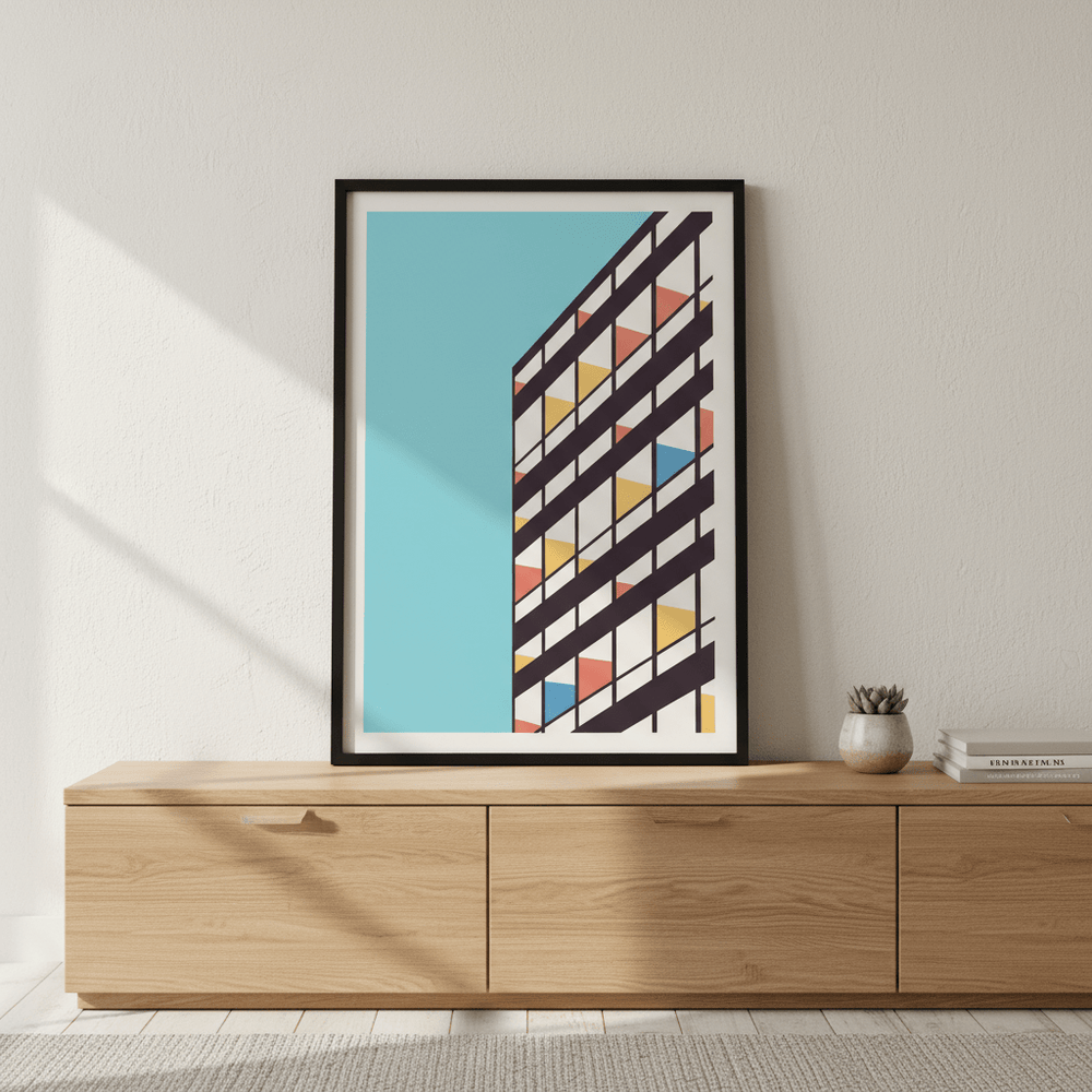 Corbusier by Florent Bodart wall - art - picture - poster