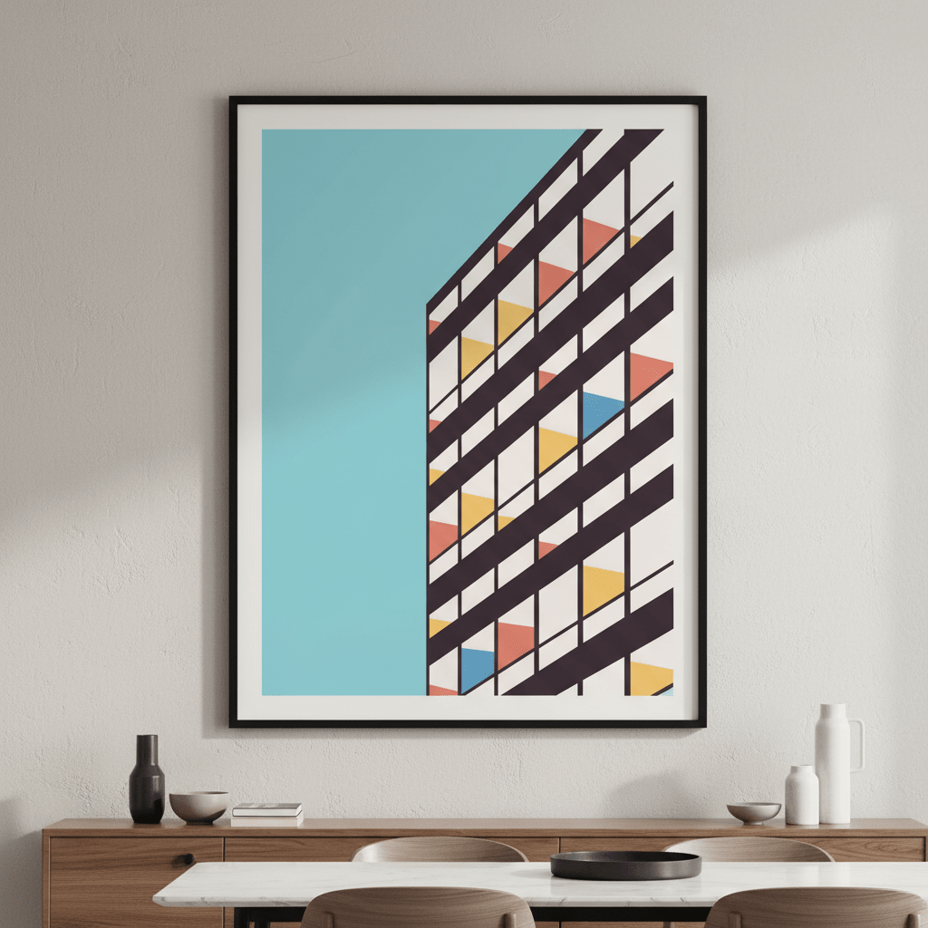 Corbusier by Florent Bodart wall - art - picture - poster