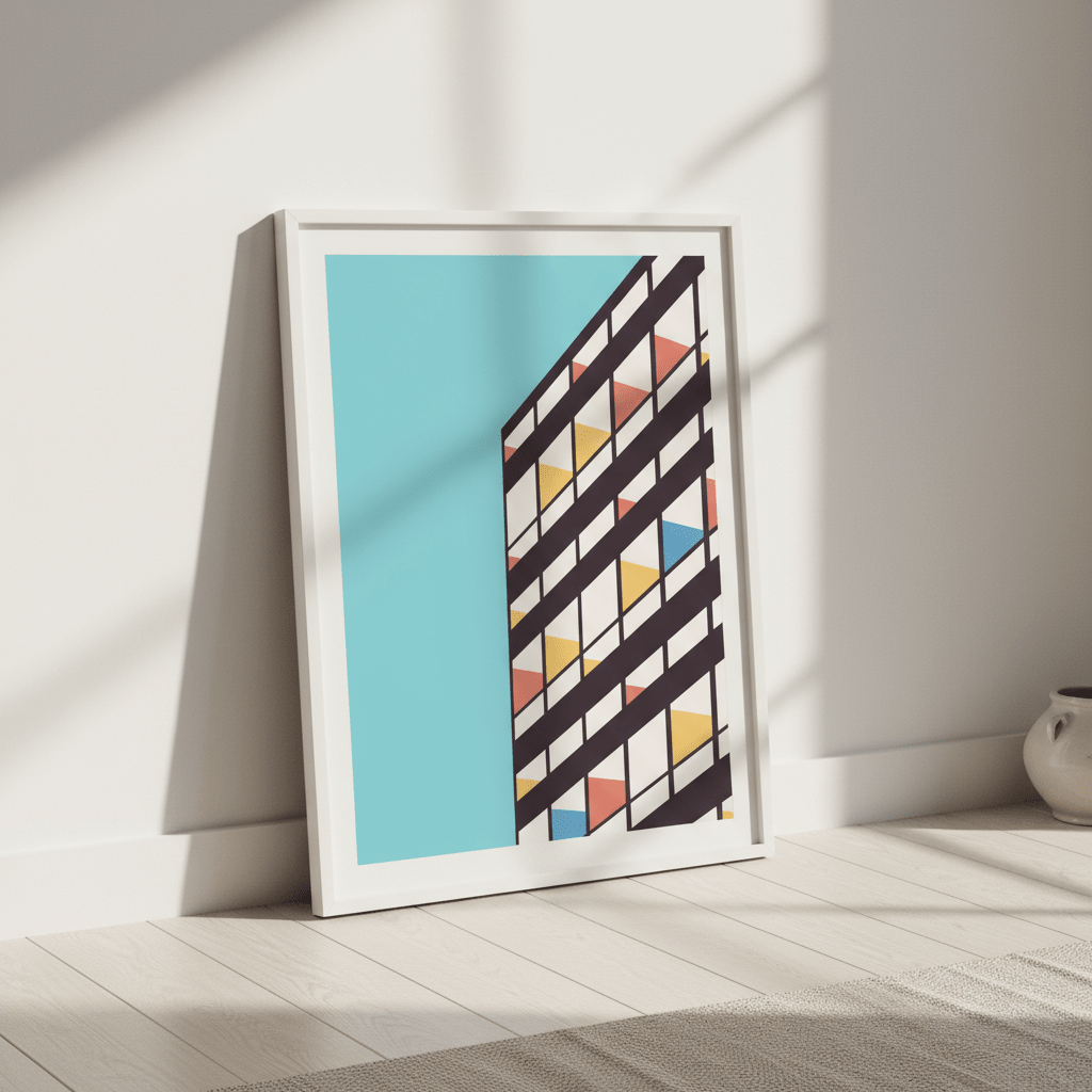 Corbusier by Florent Bodart wall - art - picture - poster
