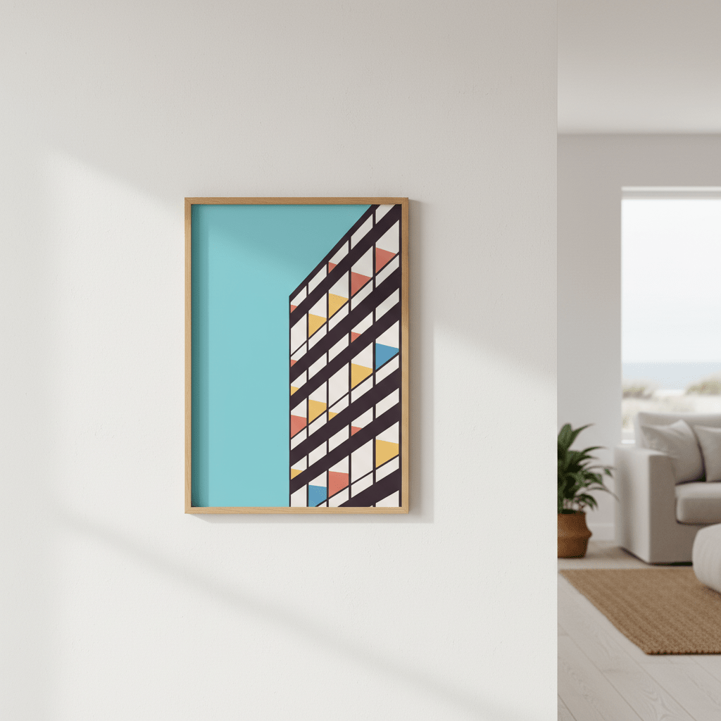 Corbusier by Florent Bodart wall - art - picture - poster