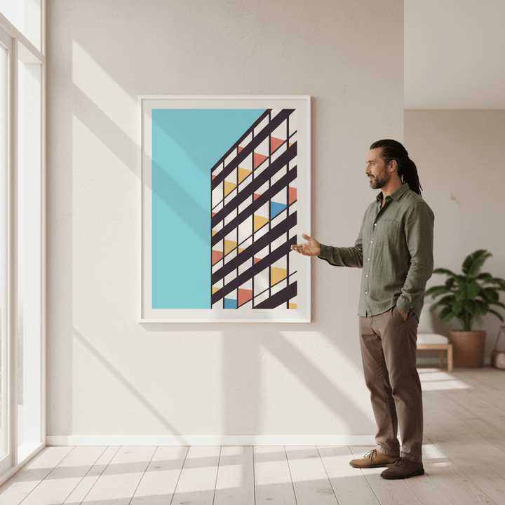 Corbusier by Florent Bodart wall - art - picture - poster