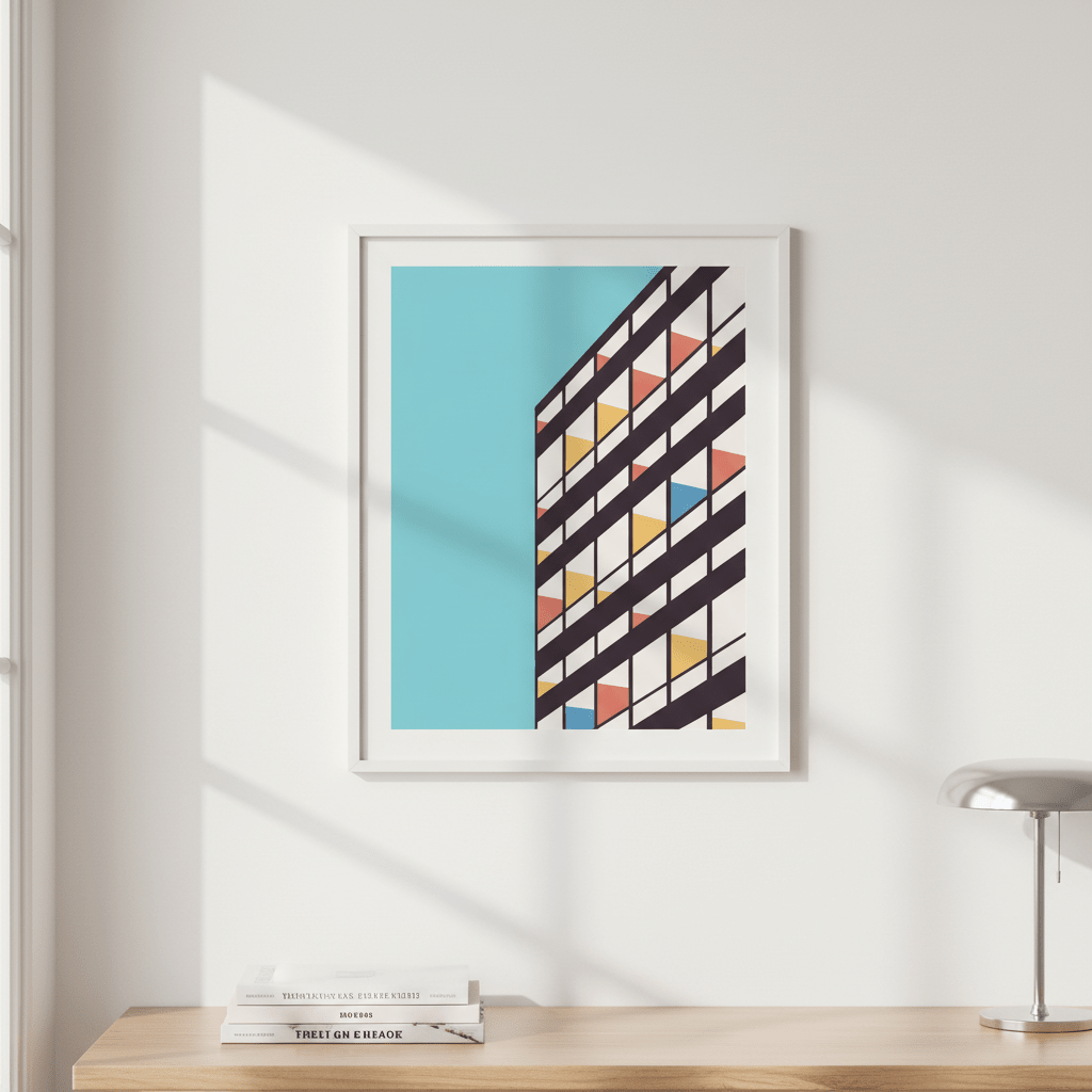 Corbusier by Florent Bodart wall - art - picture - poster