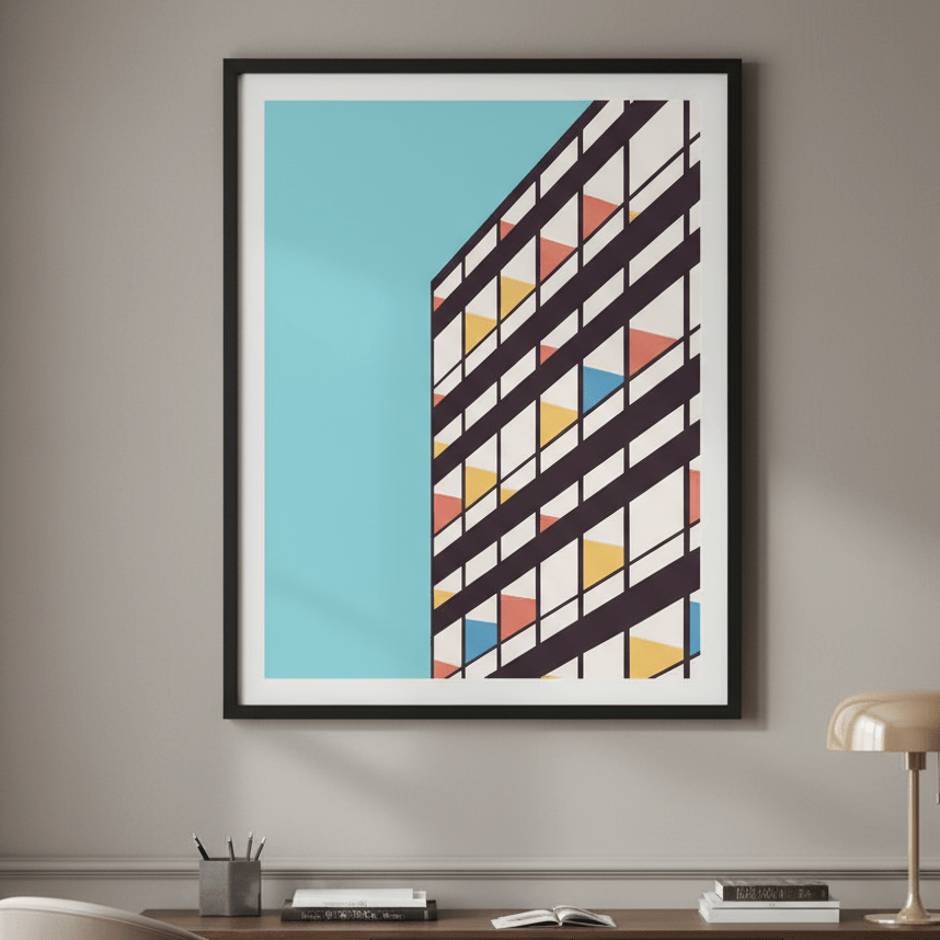 Corbusier by Florent Bodart wall - art - picture - poster