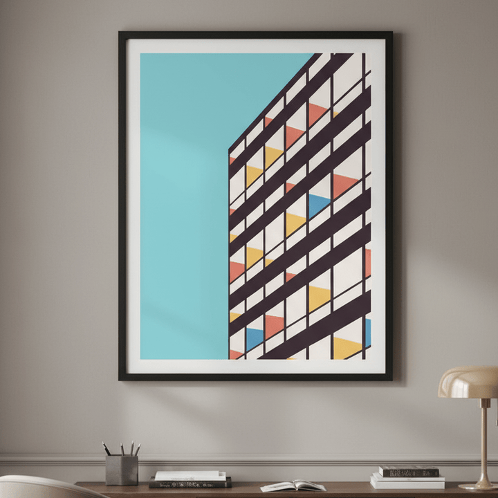 Corbusier by Florent Bodart wall - art - picture - poster