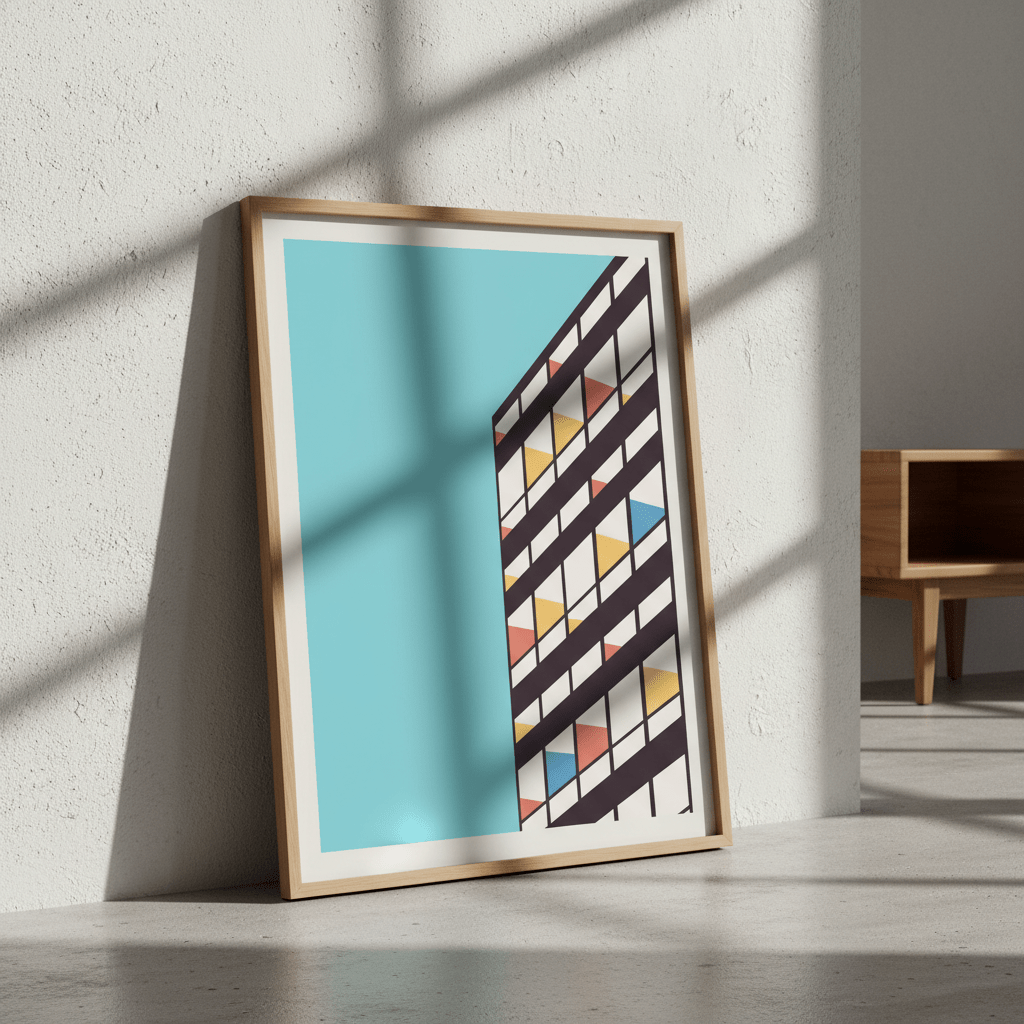 Corbusier by Florent Bodart wall - art - picture - poster