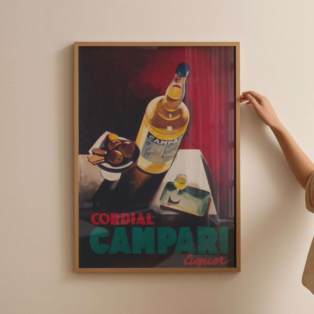 Cordial Campari Liquor Vintage Artwork by Marcello Nizzoli - Style My Wall