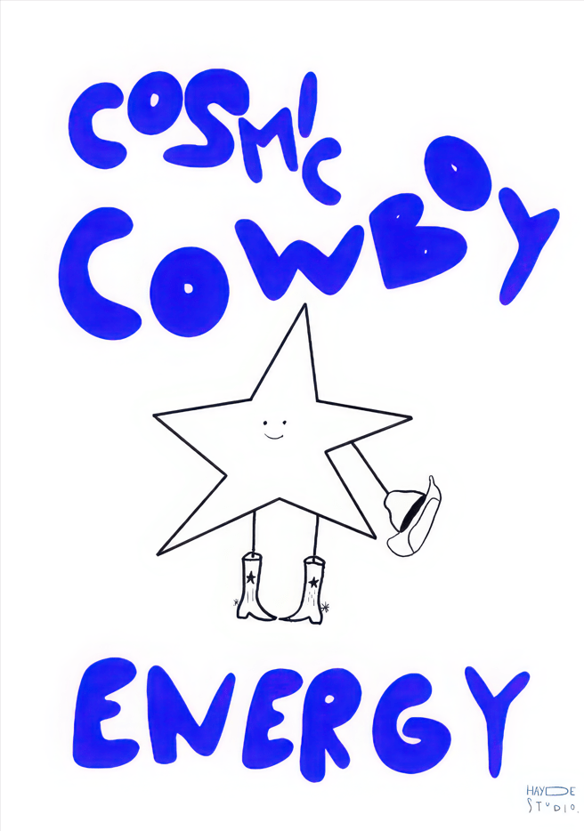 Cosmic Cowboy Energy by Hayde Nizard,frame