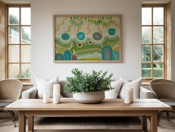 Country Connections by Domica Hill,galley wall,timber border