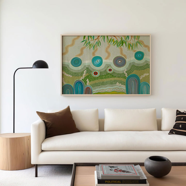 Country Connections by Domica Hill,galley wall,timber border