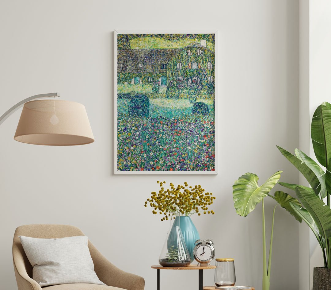 Country House on Lake Atter Wall Art by Gustav Klimt - Style My Wall