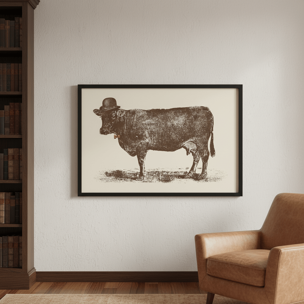 Cow Cow Nut by Florent Bodart wall - art - picture - poster