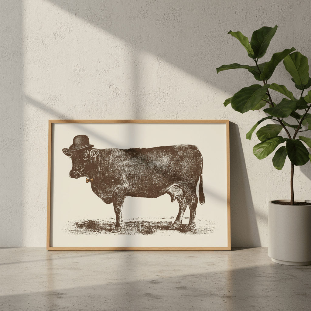 Cow Cow Nut by Florent Bodart wall - art - picture - poster