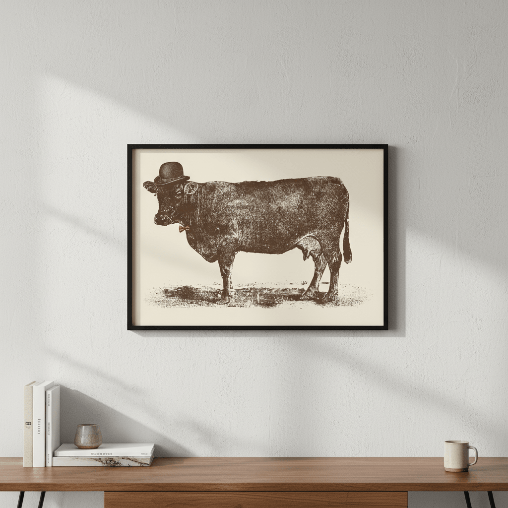 Cow Cow Nut by Florent Bodart wall - art - picture - poster
