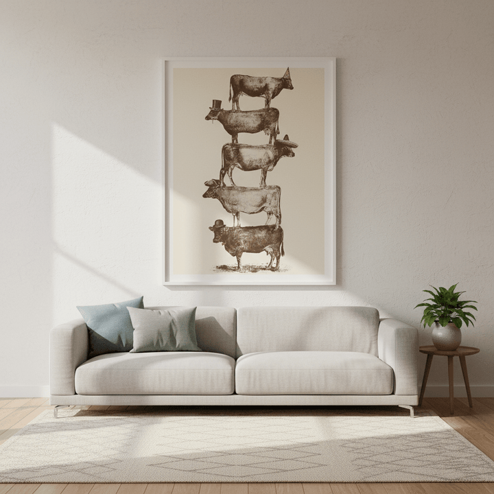 Cow Cow Nuts Big by Florent Bodart wall - art - picture - poster