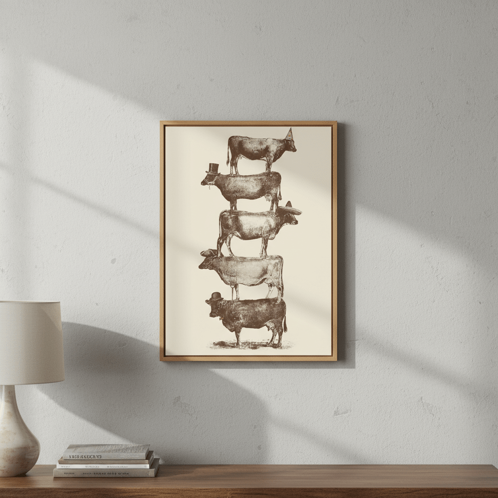 Cow Cow Nuts Big by Florent Bodart wall - art - picture - poster