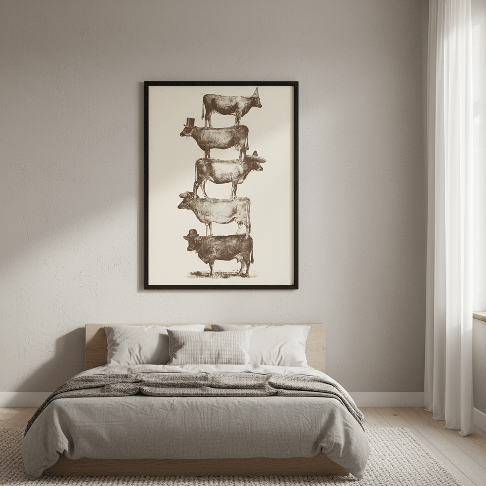 Cow Cow Nuts Big by Florent Bodart wall - art - picture - poster