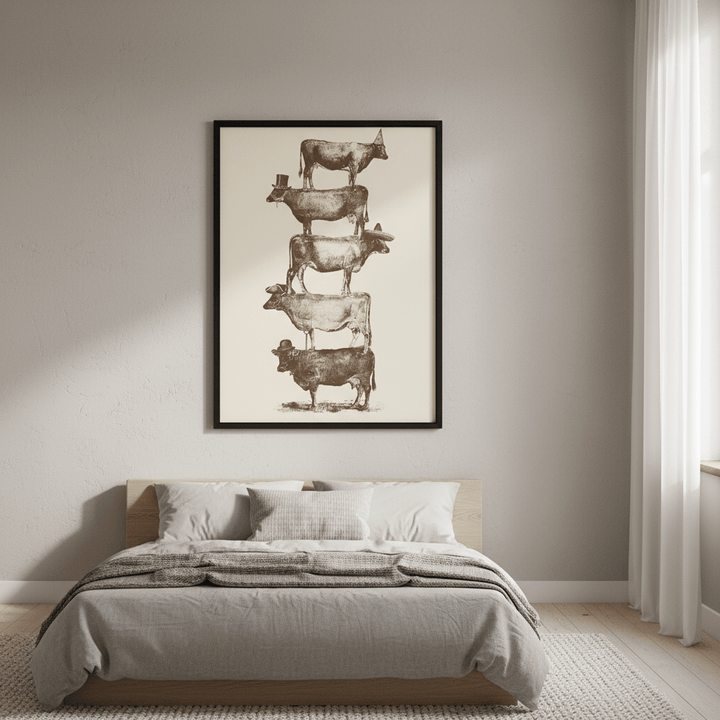 Cow Cow Nuts Big by Florent Bodart wall - art - picture - poster