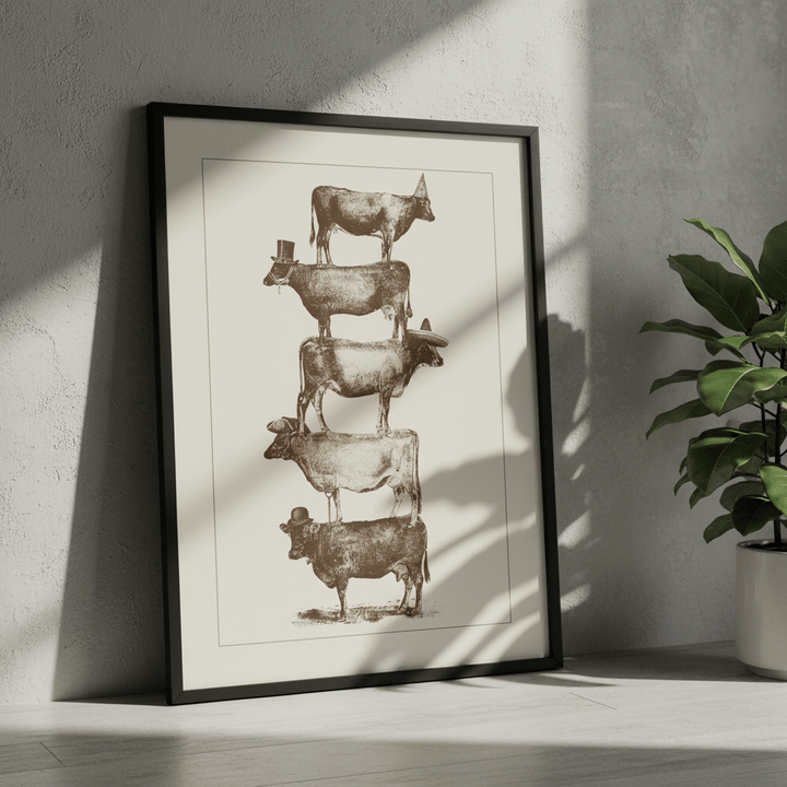 Cow Cow Nuts Big by Florent Bodart wall - art - picture - poster