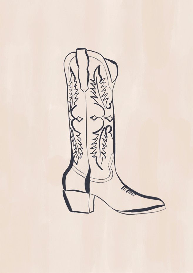 Cowboy Boots by Ivy Green Illustrations