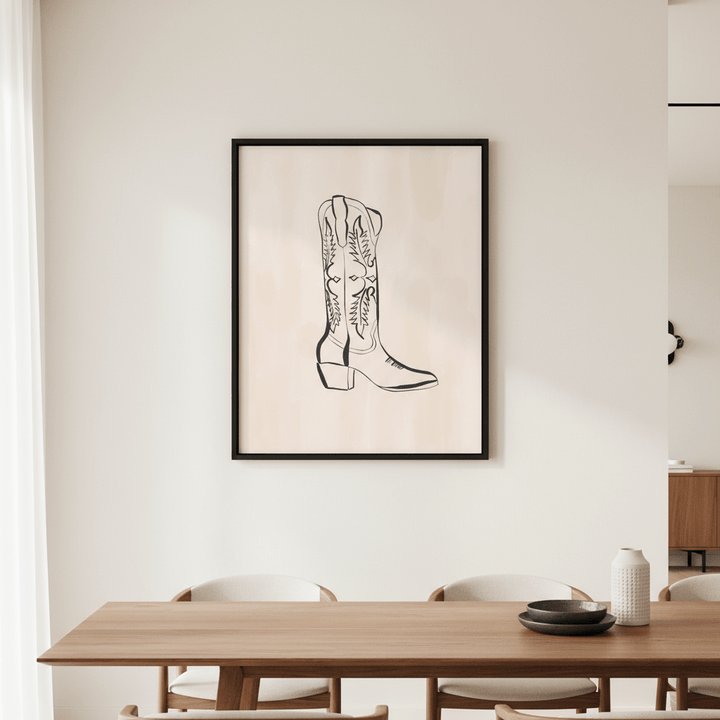 Cowboy Boots by Ivy Green Illustrations wall - art - picture - poster