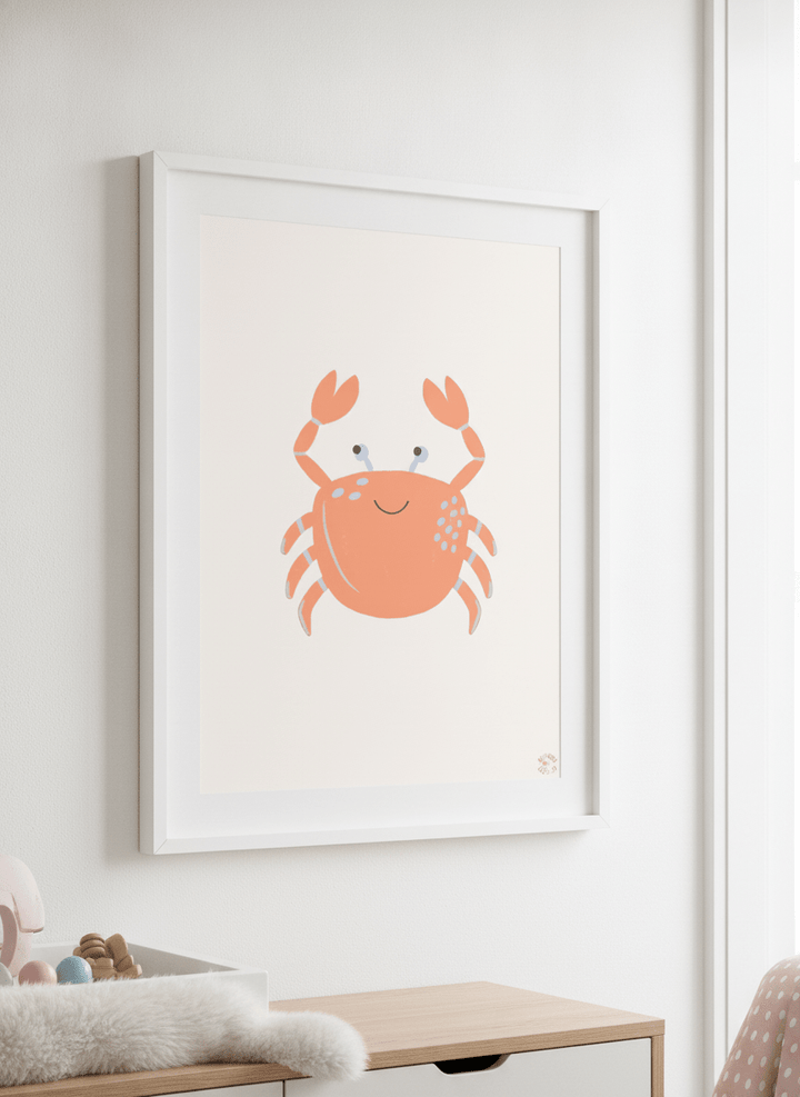 Soft neutral wall art styled in a serene nursery with pastel tones