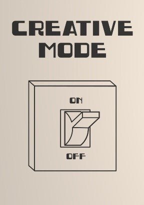 Creative Mode On Off Switch Wall Art by Lisa Solomoniuk