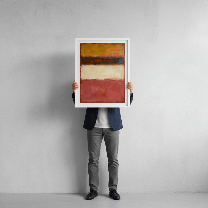 Crimson Horizon Mark Rothko Inspired wall - art - picture - poster