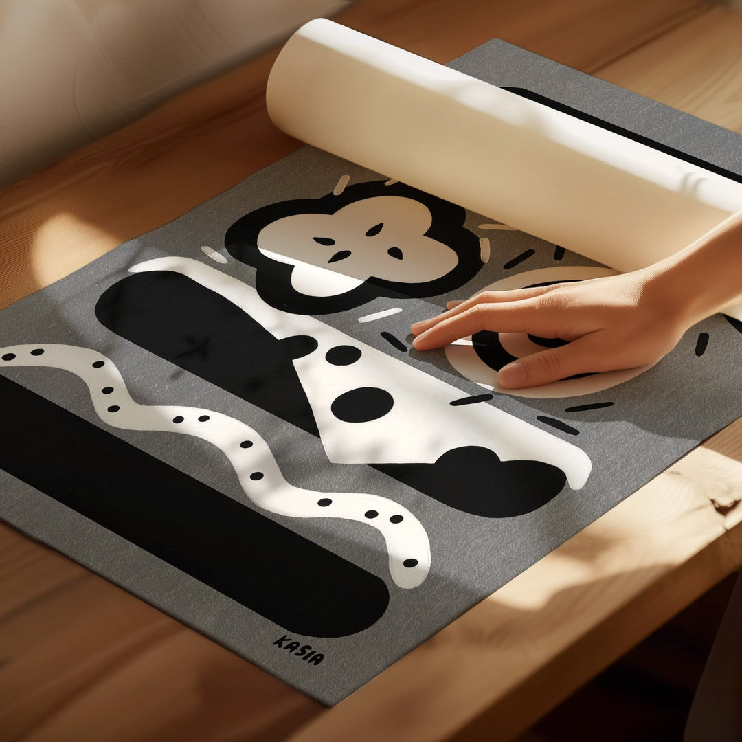 Cruella Dalmations Burger Set of 2 by Kasia Sykus wall - art - picture - poster