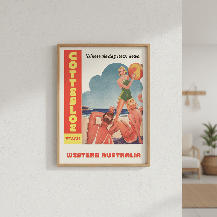 Custom Vintage Beach Personalistion Wall Art Print wall - art - picture - poster