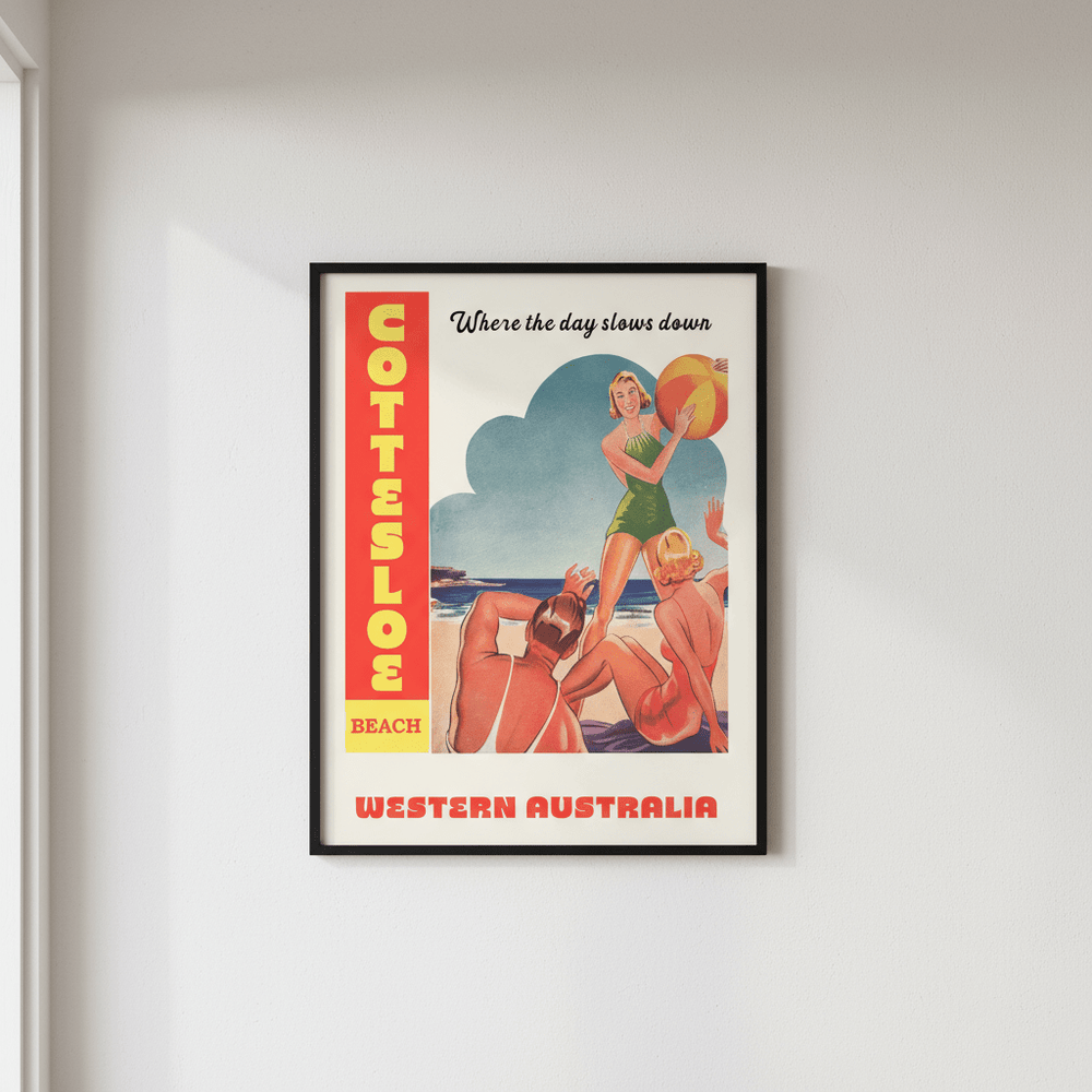 Custom Vintage Beach Personalistion Wall Art Print wall - art - picture - poster