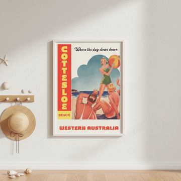 Custom Vintage Beach Personalistion Wall Art Print wall - art - picture - poster
