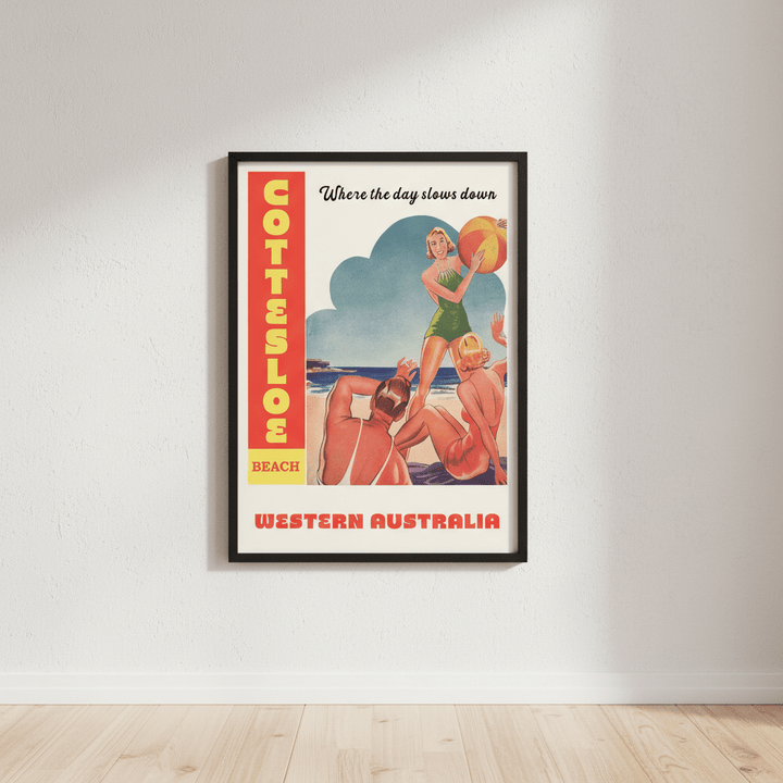 Custom Vintage Beach Personalistion Wall Art Print wall - art - picture - poster
