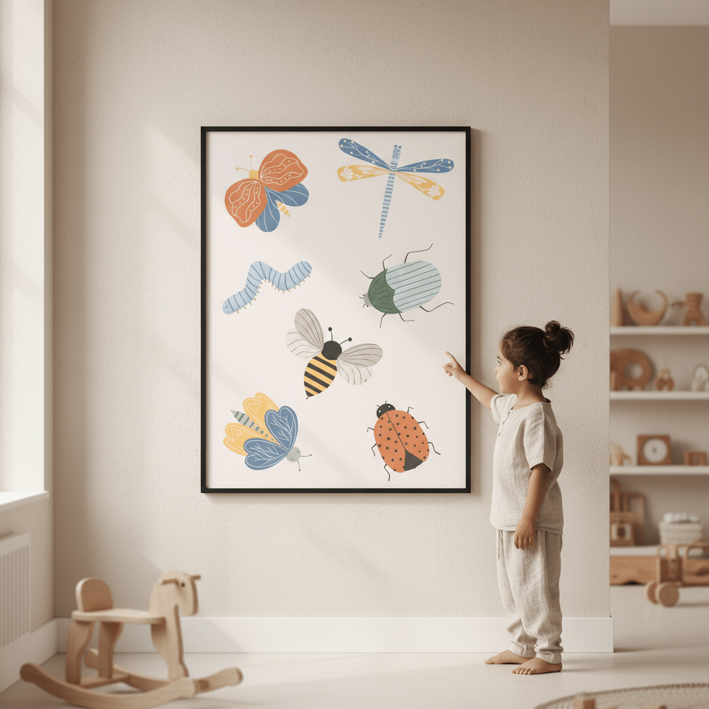 Cute Bugs by Menina Lisboa wall - art - picture - poster