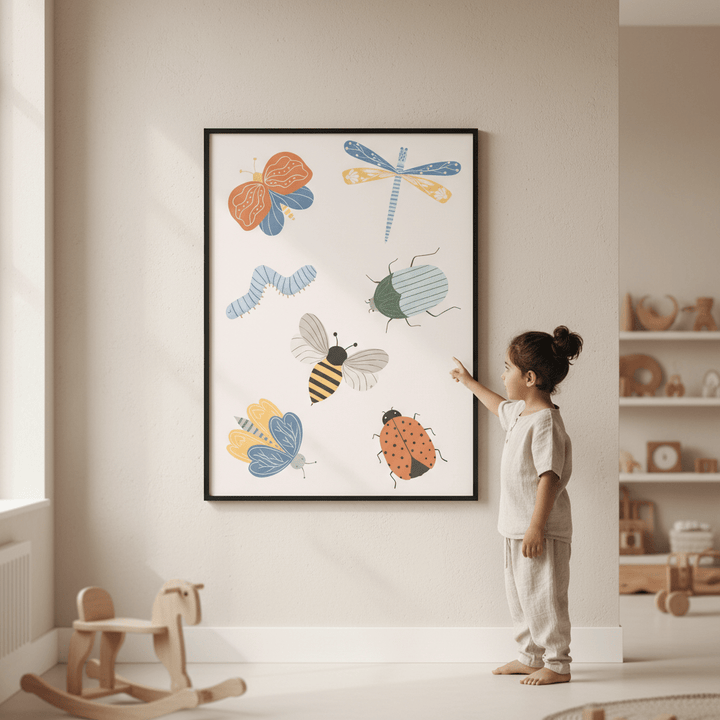 Cute Bugs by Menina Lisboa wall - art - picture - poster