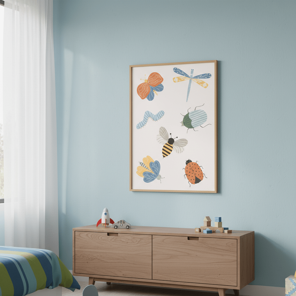 Cute Bugs by Menina Lisboa wall - art - picture - poster