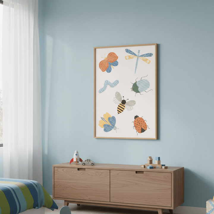 Cute Bugs by Menina Lisboa wall - art - picture - poster