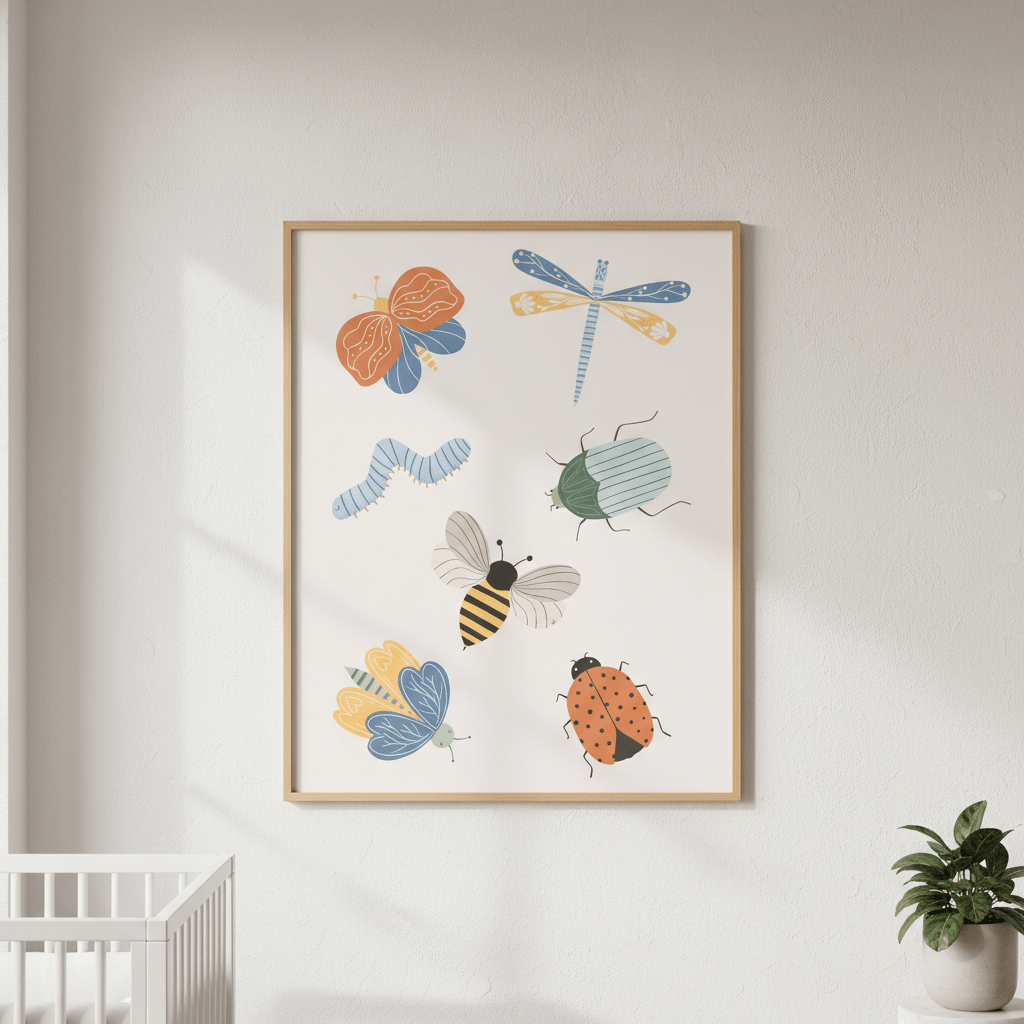 Cute Bugs by Menina Lisboa wall - art - picture - poster