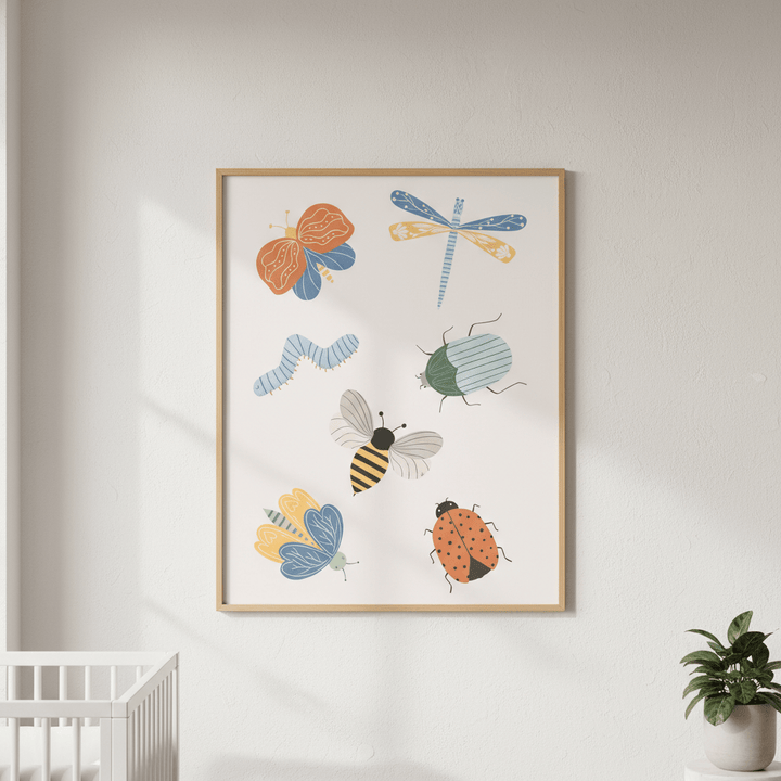 Cute Bugs by Menina Lisboa wall - art - picture - poster