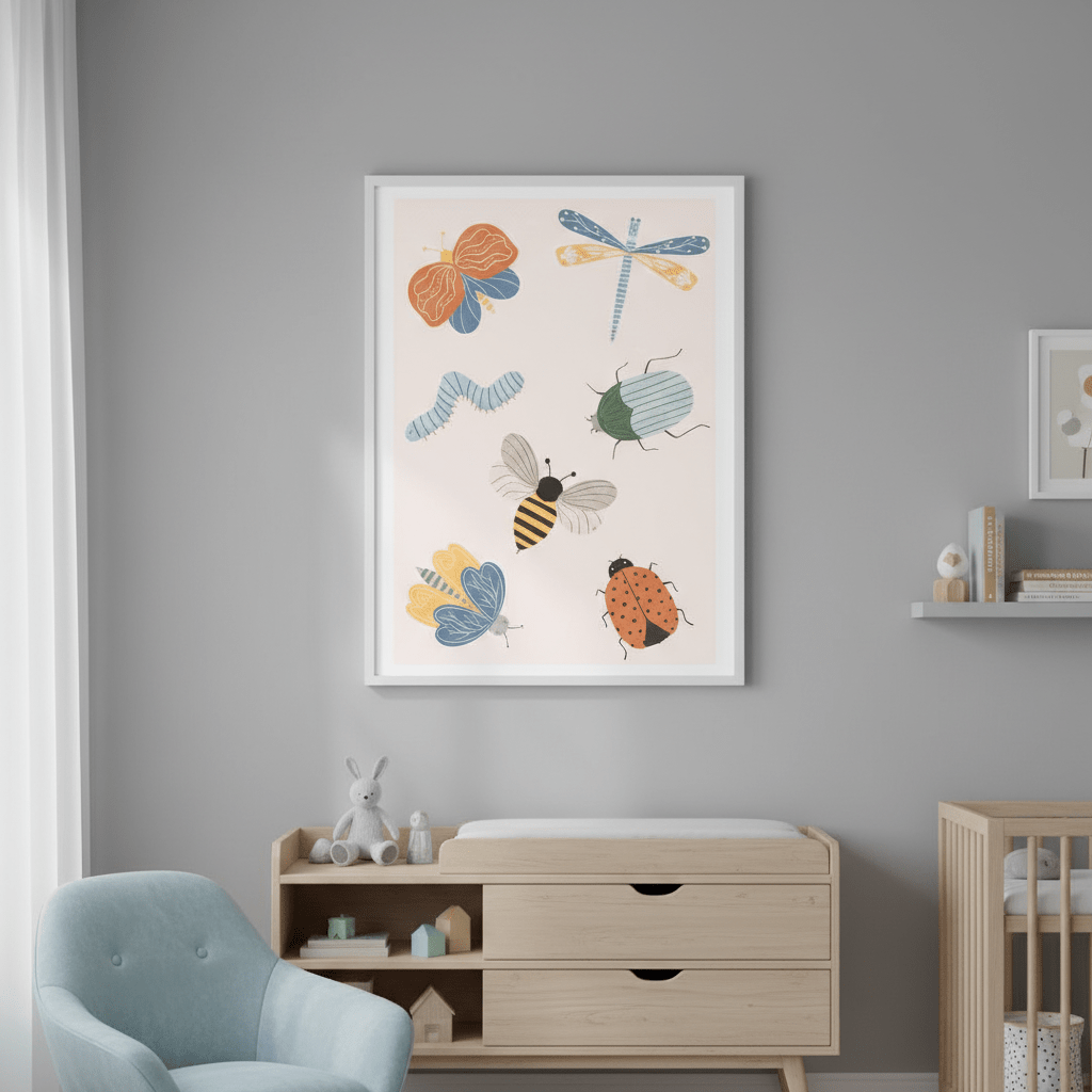 Cute Bugs by Menina Lisboa wall - art - picture - poster