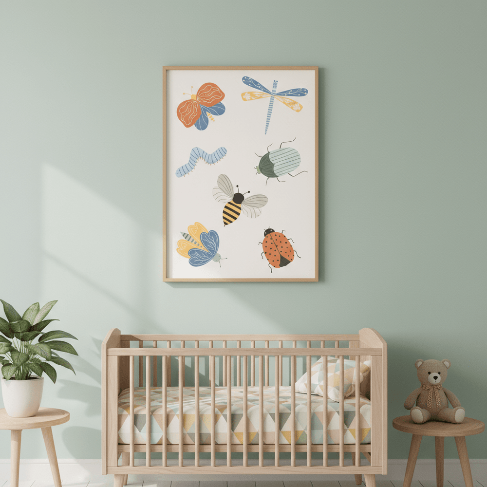 Cute Bugs by Menina Lisboa wall - art - picture - poster