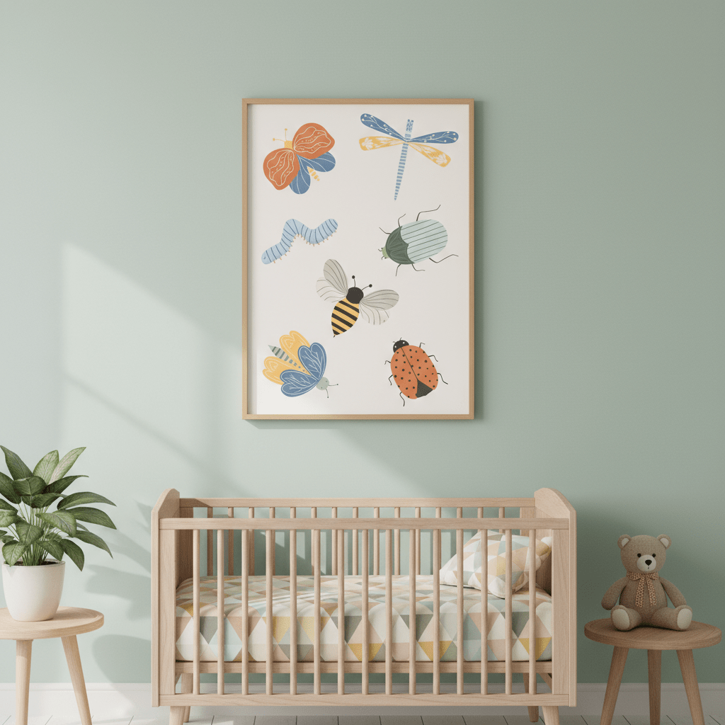 Cute Bugs by Menina Lisboa wall - art - picture - poster