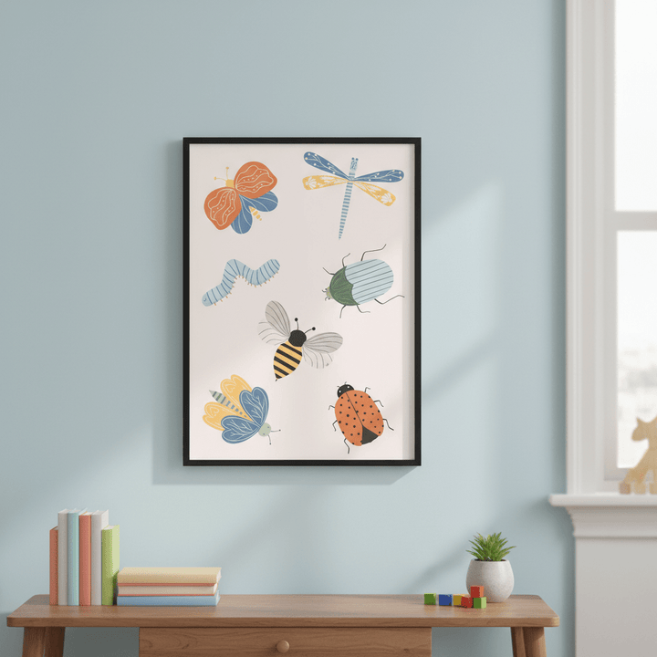 Cute Bugs by Menina Lisboa wall - art - picture - poster