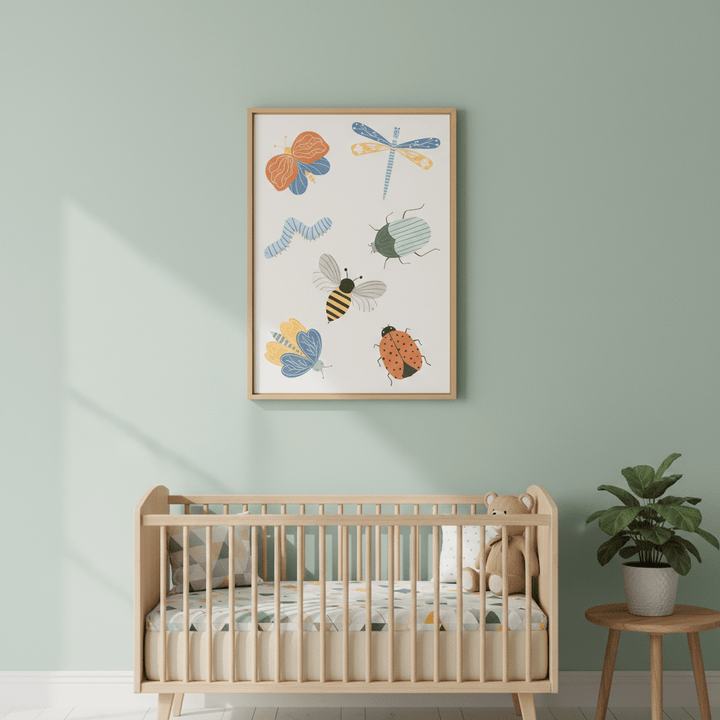 Cute Bugs by Menina Lisboa wall - art - picture - poster
