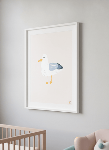 Soft neutral wall art styled in a serene nursery with pastel tones