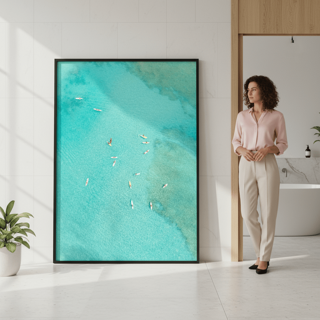 Cyan Serenity by Richard Podgurski wall - art - picture - poster