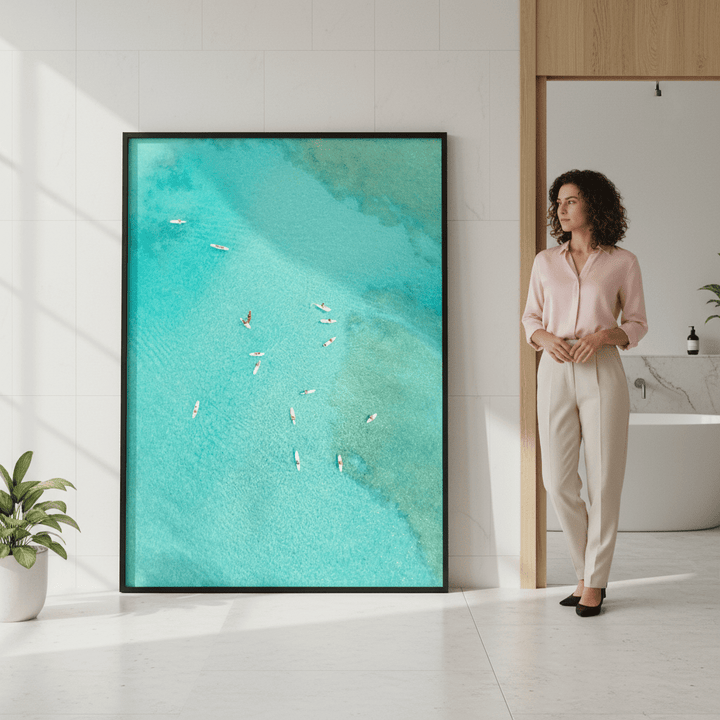 Cyan Serenity by Richard Podgurski wall - art - picture - poster