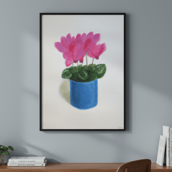 Cyclamen Flowers by Ieva Baklane