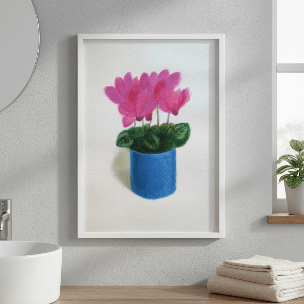 Cyclamen Flowers by Ieva Baklane wall - art - picture - poster