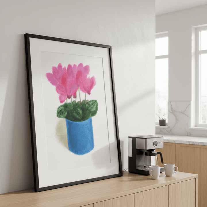 Cyclamen Flowers by Ieva Baklane wall - art - picture - poster